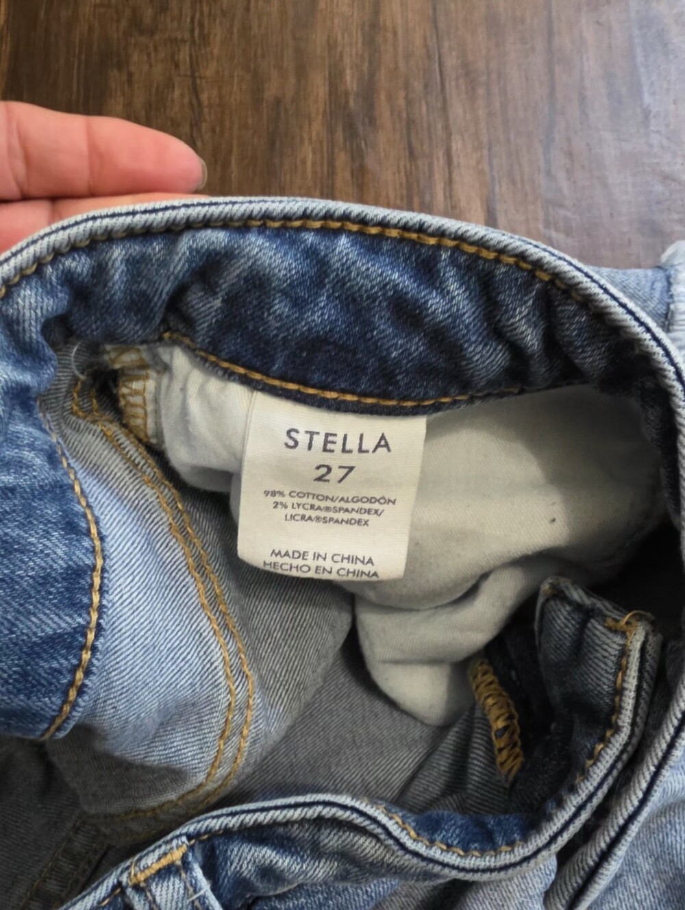 Bke Stella Distressed Denim Shorts 27 - Picture 3 of 5